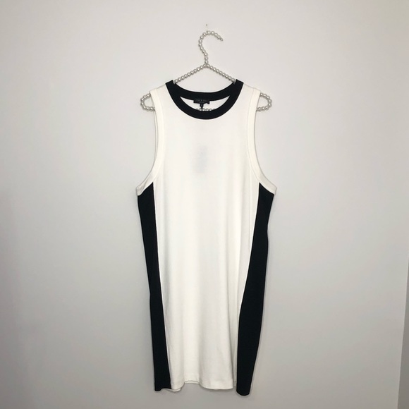 🤑MOVING SALE! Rag and Bone Sam Stripe-Trim Jersey Shift Dress - Picture 4 of 8